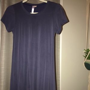 Blue t-shirt dress